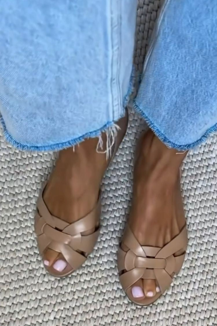 Sandalias Serafina Trenzadas | Tonos Naturales de Verano