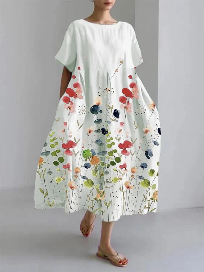 Vestido Roxana en blanco, vista frontal