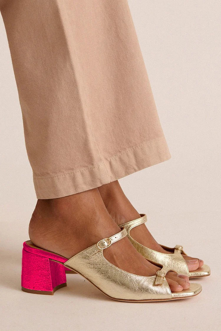 Sandalias Riviera Valentina | Elegancia Dorada para el Verano