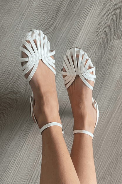 Sandalias Joya Vittoria | Brillo Dorado para Ocasiones Especiales