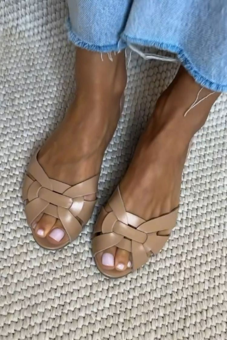 Sandalias Serafina Trenzadas | Tonos Naturales de Verano