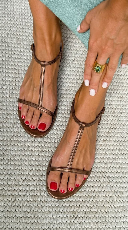 Sandalias Rosalba | Dorado Primaveral