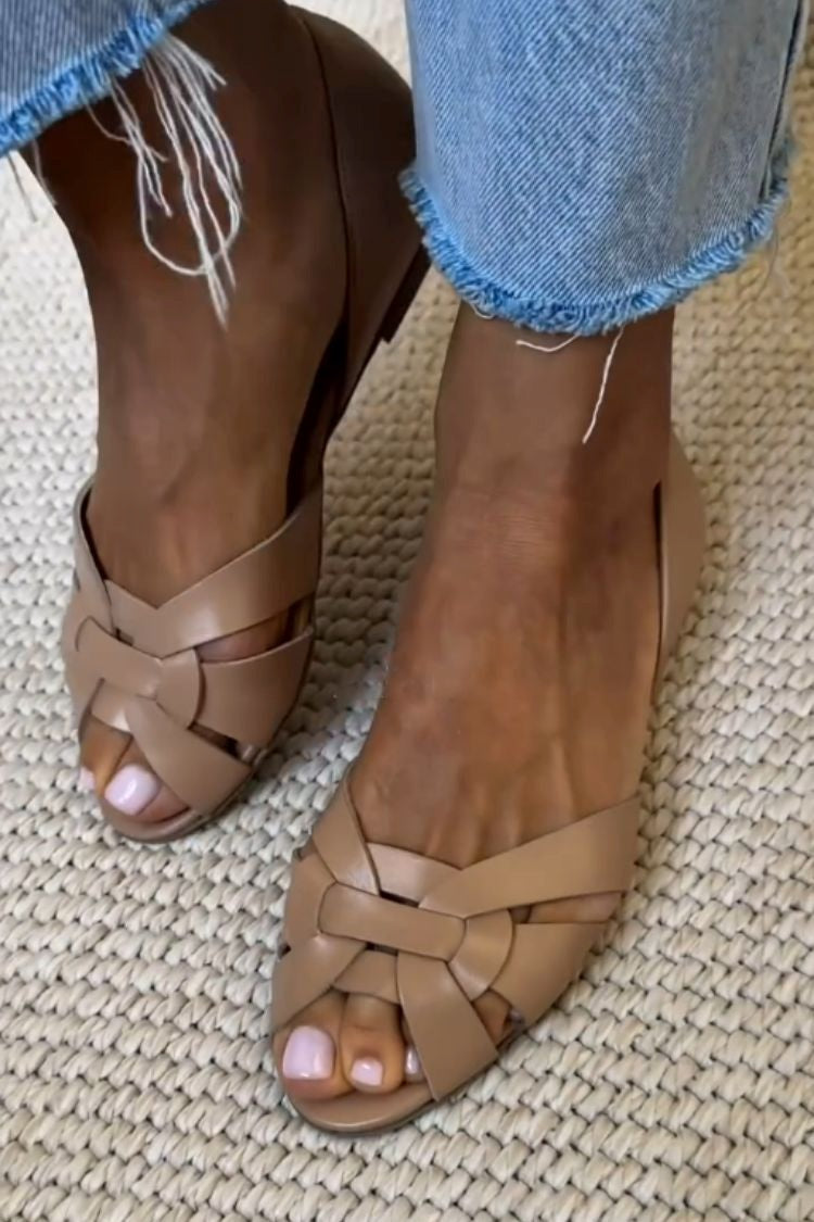 Sandalias Serafina Trenzadas | Tonos Naturales de Verano