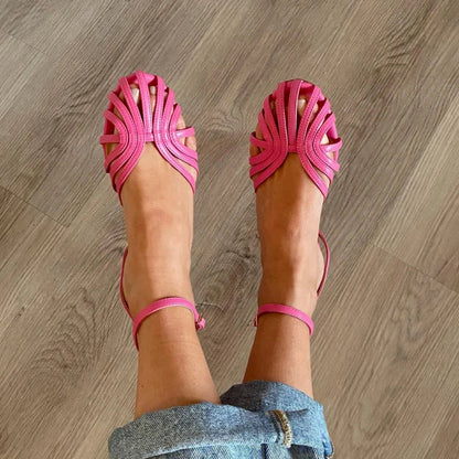 Sandalias Joya Vittoria | Brillo Dorado para Ocasiones Especiales