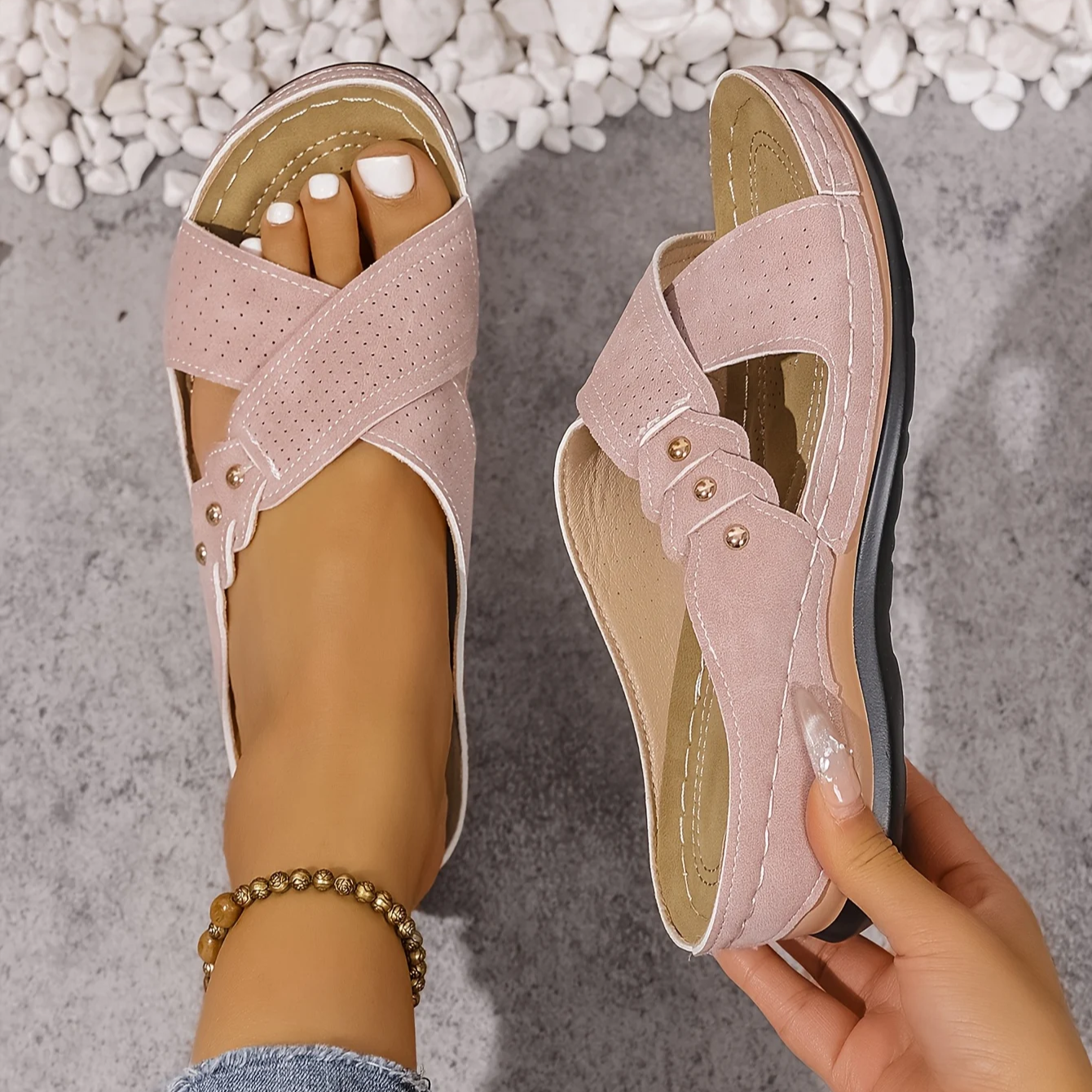 Sandalias Ortopédicas con Cuña | Comodidad y Sujeción para Todo el Día