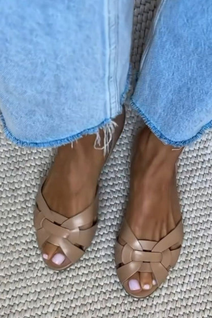 Sandalias Serafina Trenzadas | Tonos Naturales de Verano