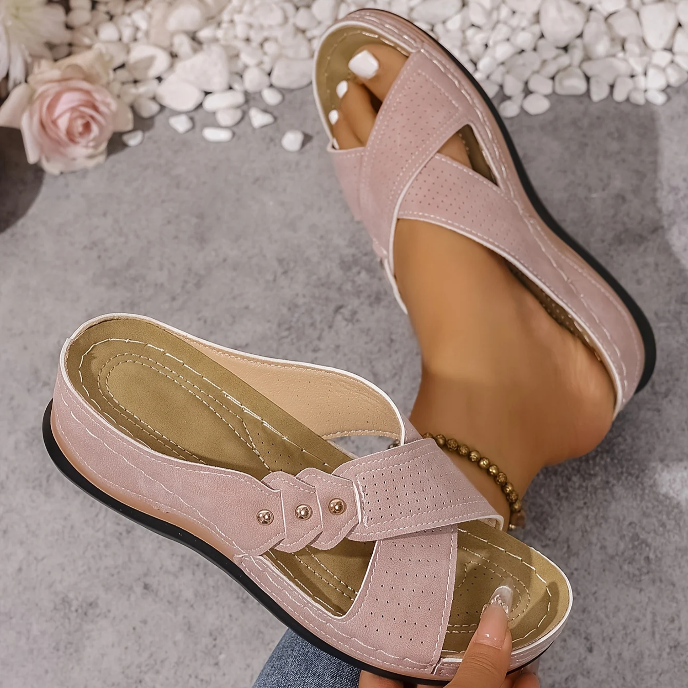 Sandalias Ortopédicas con Cuña | Comodidad y Sujeción para Todo el Día