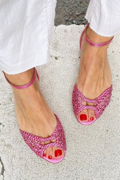 Sandalias Isadora Trenzadas | Doradas y Elegantes