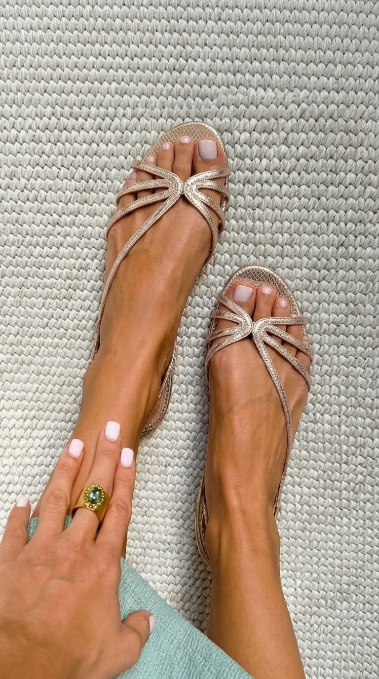 Sandalias Ginevra Doradas | Elegancia Estival