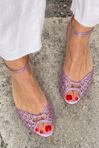 Sandalias Isadora Trenzadas | Doradas y Elegantes