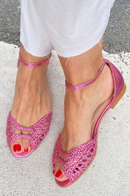 Sandalias Isadora Trenzadas | Doradas y Elegantes