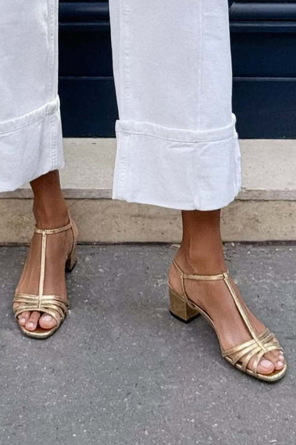 Sandalias Allegra | Dorado y Elegancia Diaria