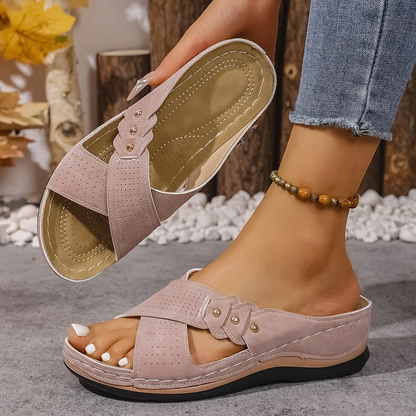 Sandalias Ortopédicas con Cuña | Comodidad y Sujeción para Todo el Día