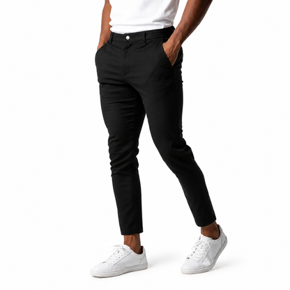 Pantalón sartorial elegante negro para hombre