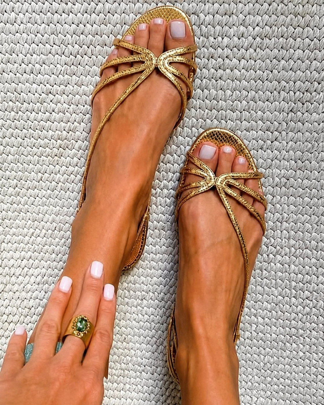 Sandalias Ginevra Doradas | Elegancia Estival