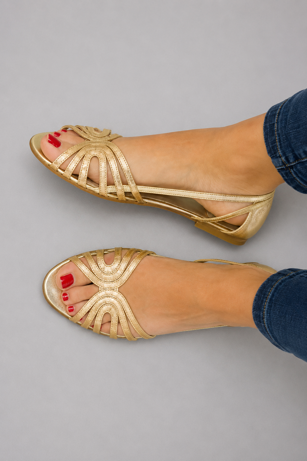Sandalias Eleonora | Dorado Luminoso de Verano