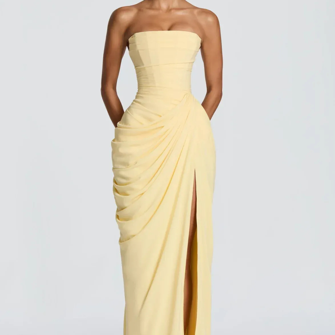 Vestido Largo Amalfi | Vestido Elegante Palabra de Honor