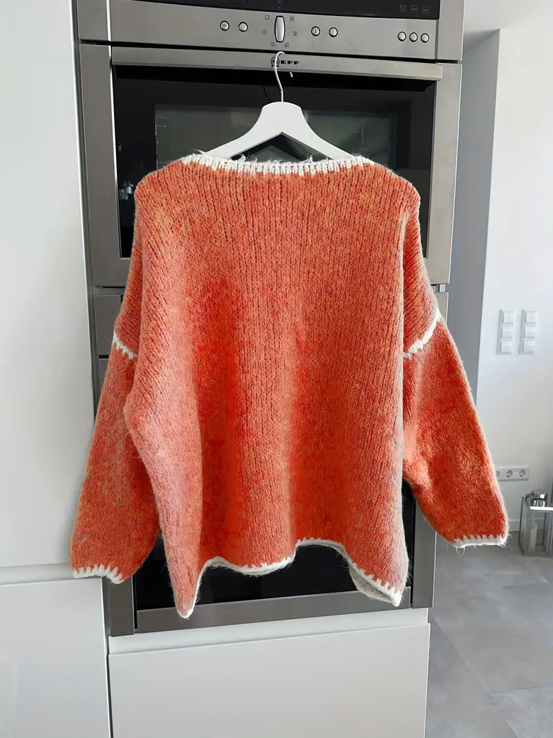 Jersey Fabiola en un look cálido de invierno