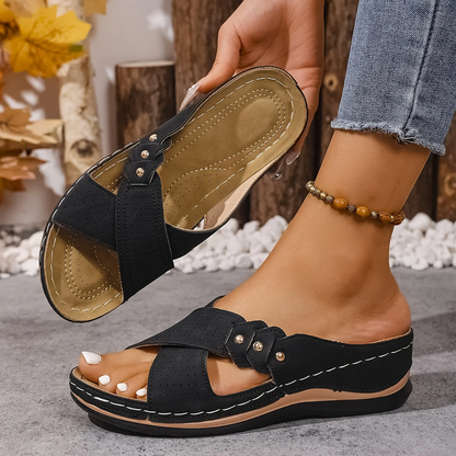 Sandalias Ortopédicas con Cuña | Comodidad y Sujeción para Todo el Día