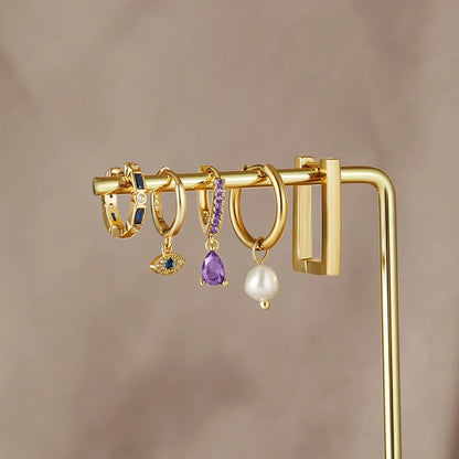 Pendientes Beatriz detalle del ojo turco