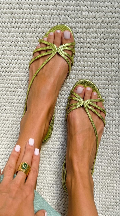 Sandalias Ginevra Doradas | Elegancia Estival
