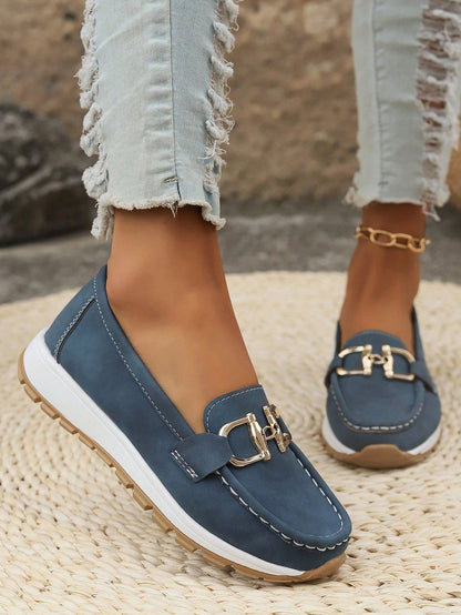 Mocasines Débora en azul vaquero