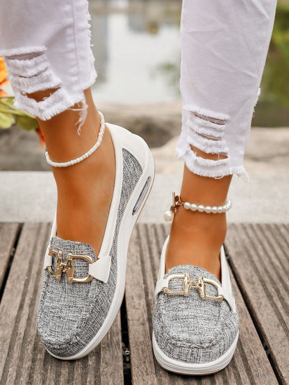 Mocasines Débora en gris
