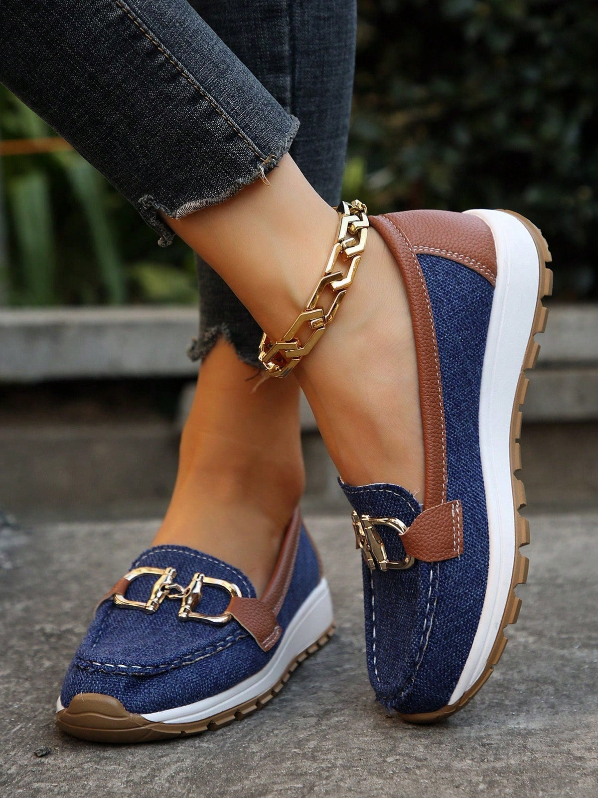 Mocasines Débora en azul marino