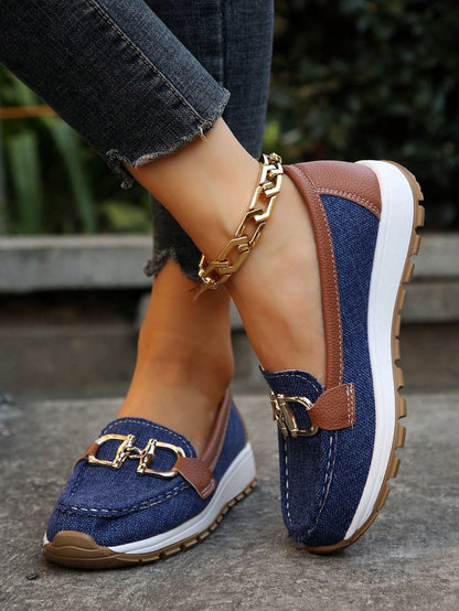 Mocasines Débora en azul marino