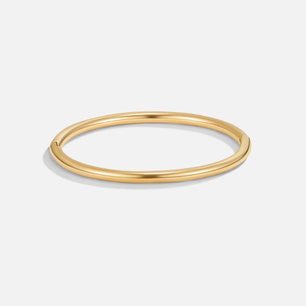 Pulsera Nuria rígida clásica dorada