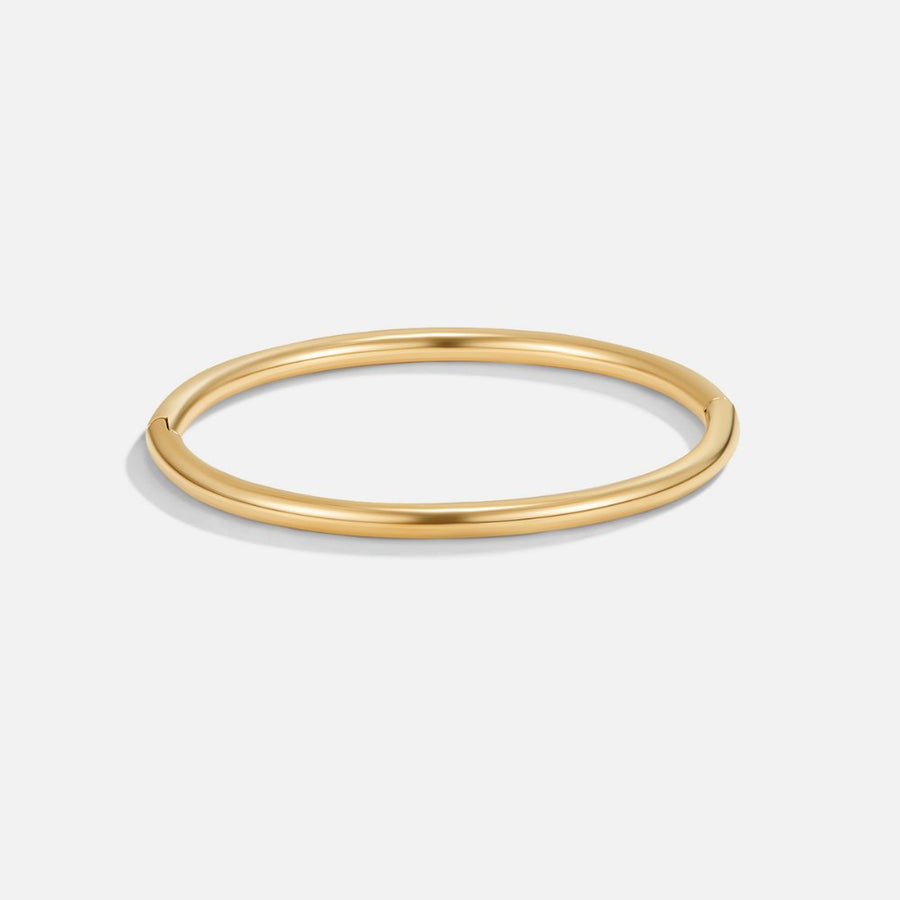 Pulsera Nuria rígida clásica dorada