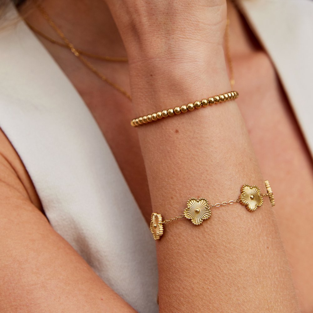 Pulsera Belén detalle del trébol