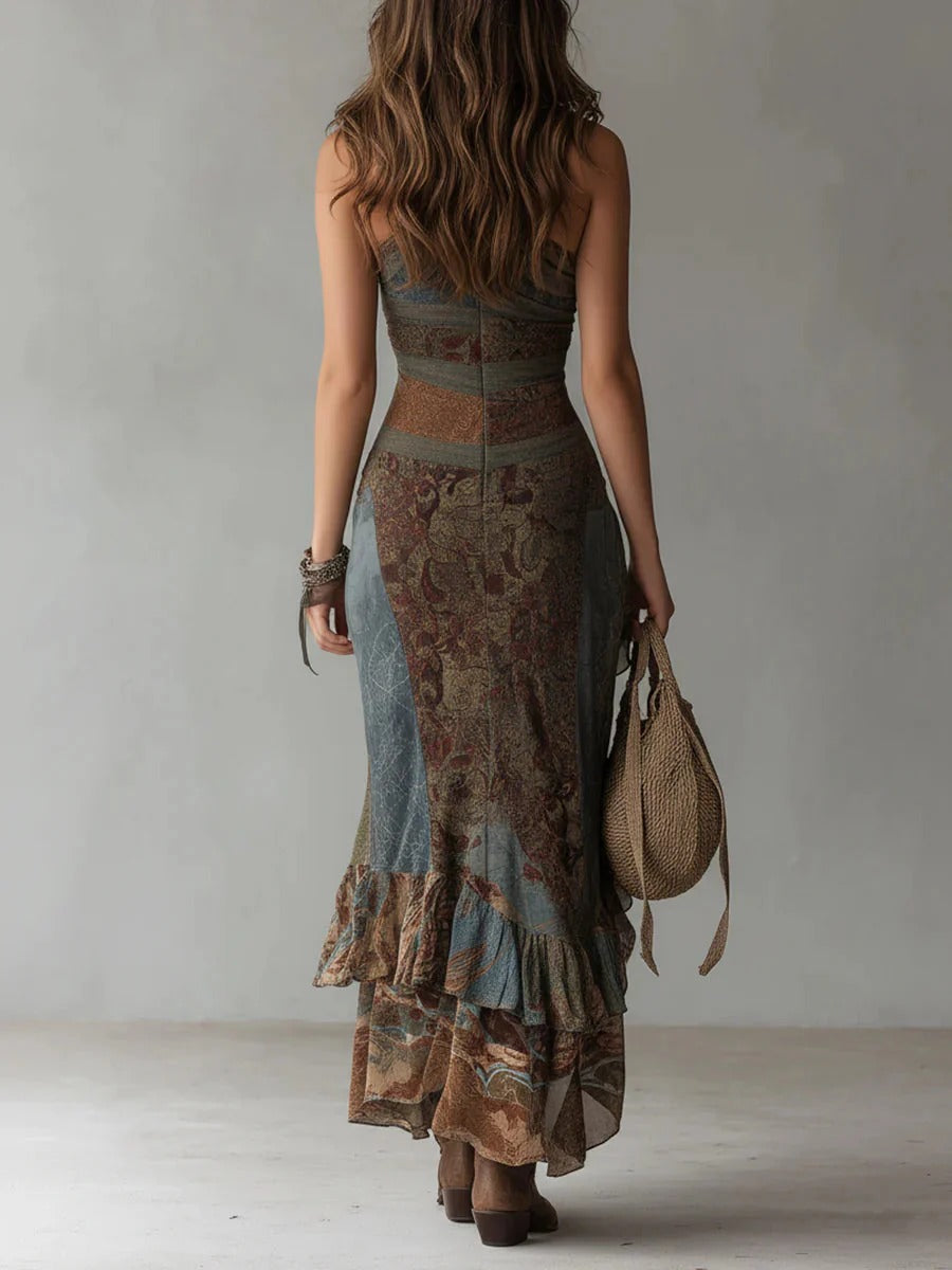 Vestido Siena | vestido largo asimétrico