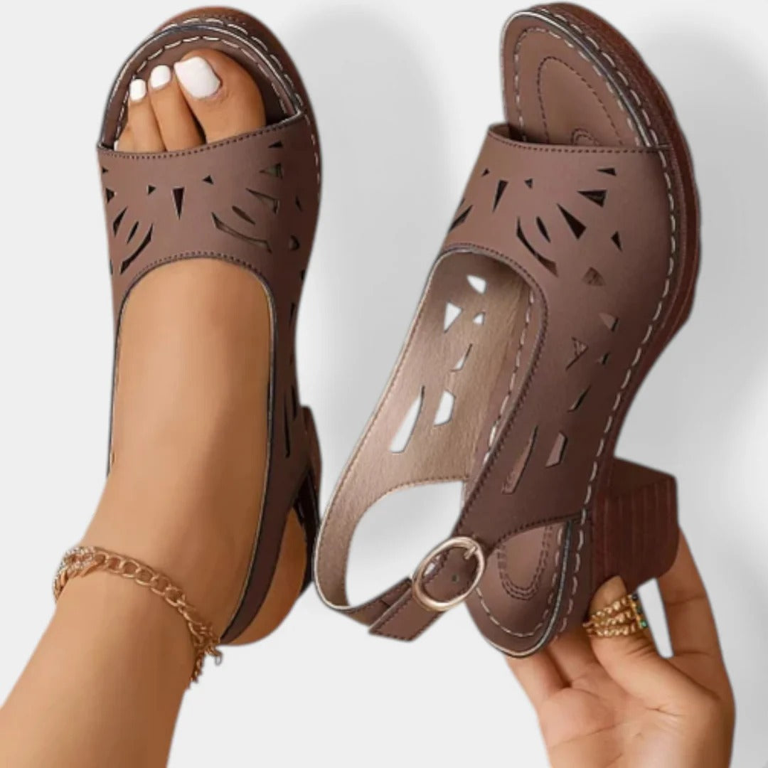 Liora | Sandalias de tacón cómodo con soporte ortopédico