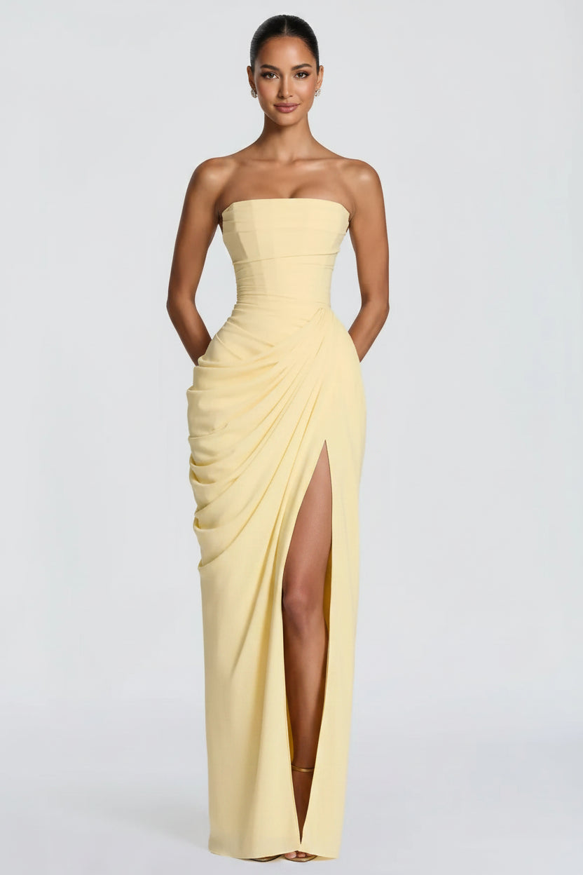Vestido Largo Amalfi | vestido elegante palabra de honor
