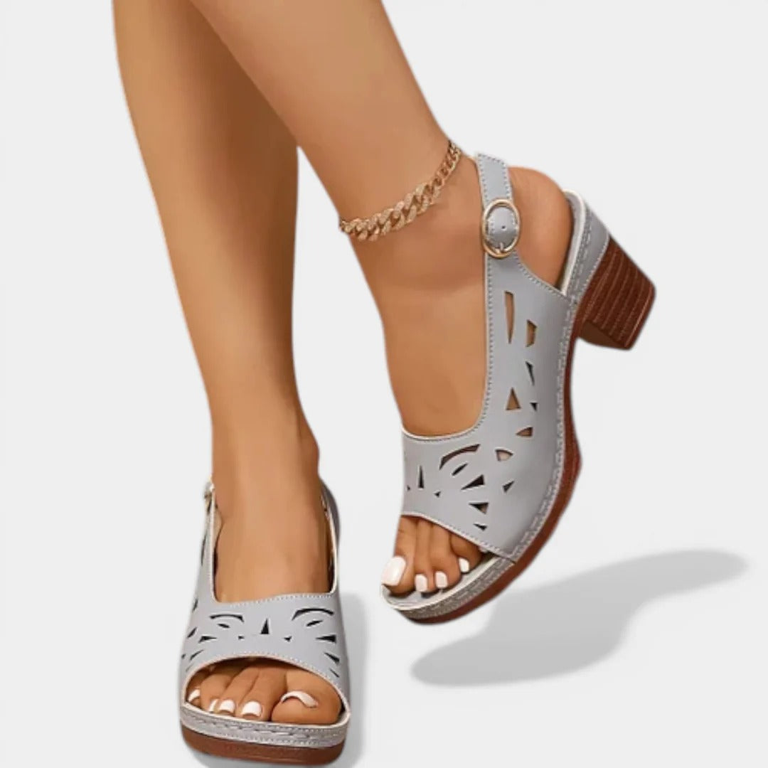 Liora | Sandalias de tacón cómodo con soporte ortopédico