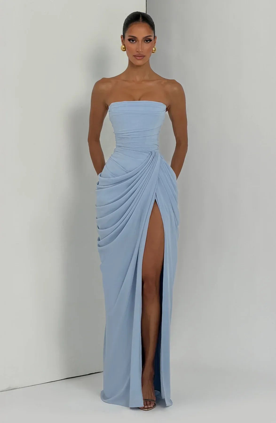 Vestido Largo Amalfi | vestido elegante palabra de honor