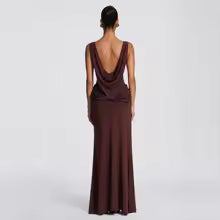 Vestido Largo Audelia | Vestido Escote Barco