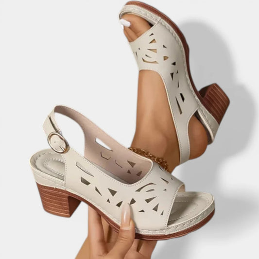 Liora | Sandalias de tacón cómodo con soporte ortopédico