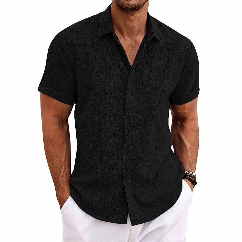 Camisa Riviera | Camisa de lino manga corta hombre