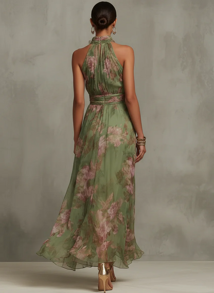 Vestido Elara | Vestido Largo Elegante de Verano con Estampado Floral