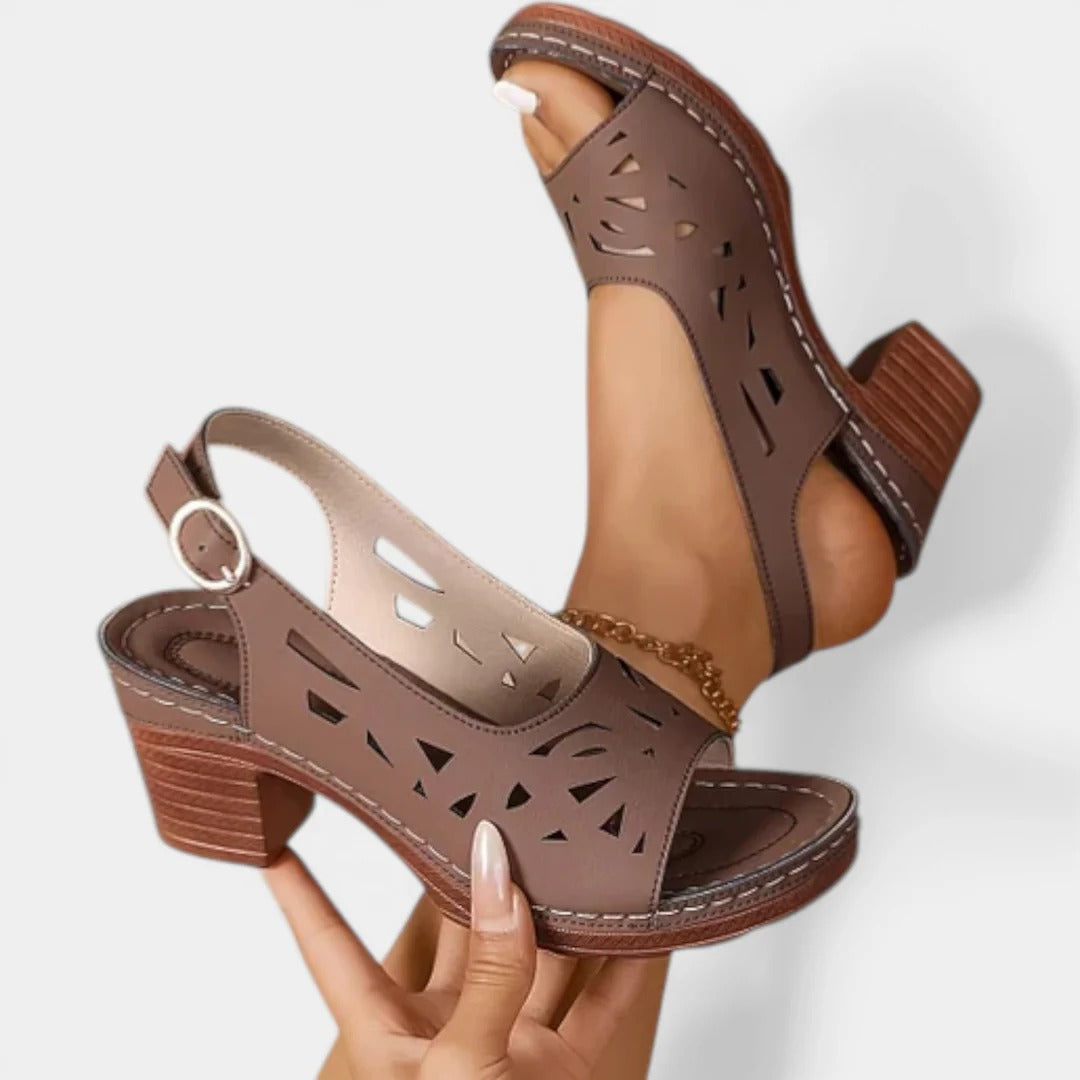 Liora | Sandalias de tacón cómodo con soporte ortopédico