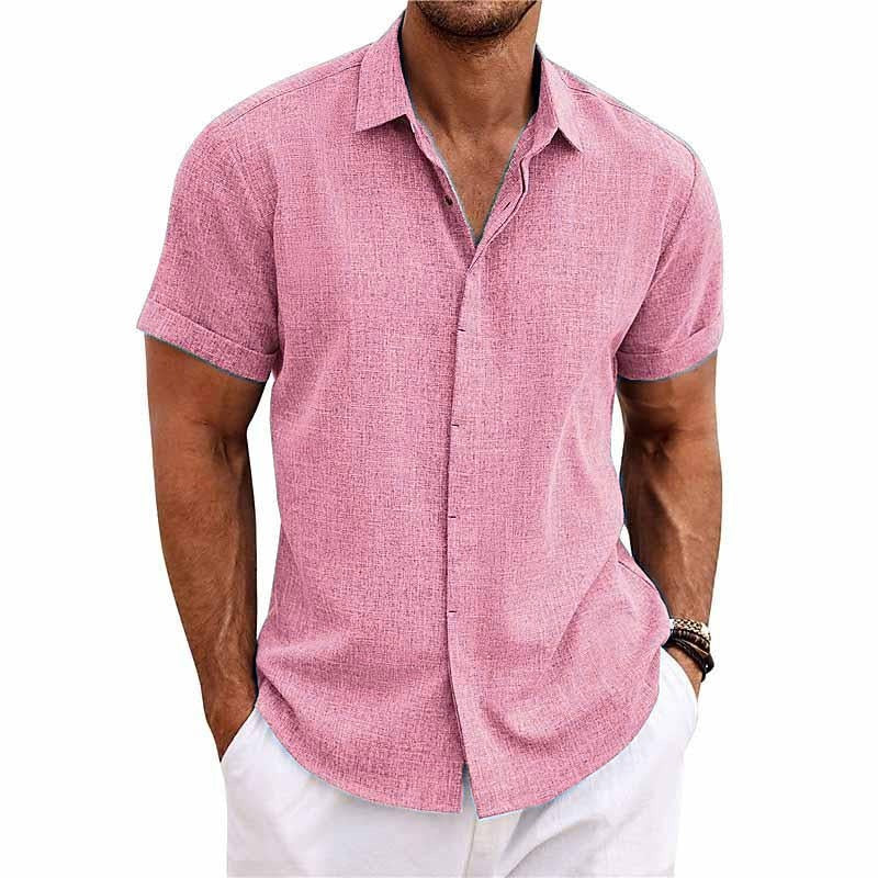 Camisa Riviera | Camisa de lino manga corta hombre
