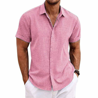 Camisa Riviera | Camisa de Lino Manga Corta Hombre