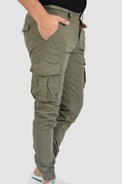 Pantalones Largos con Bolsillos y Puños