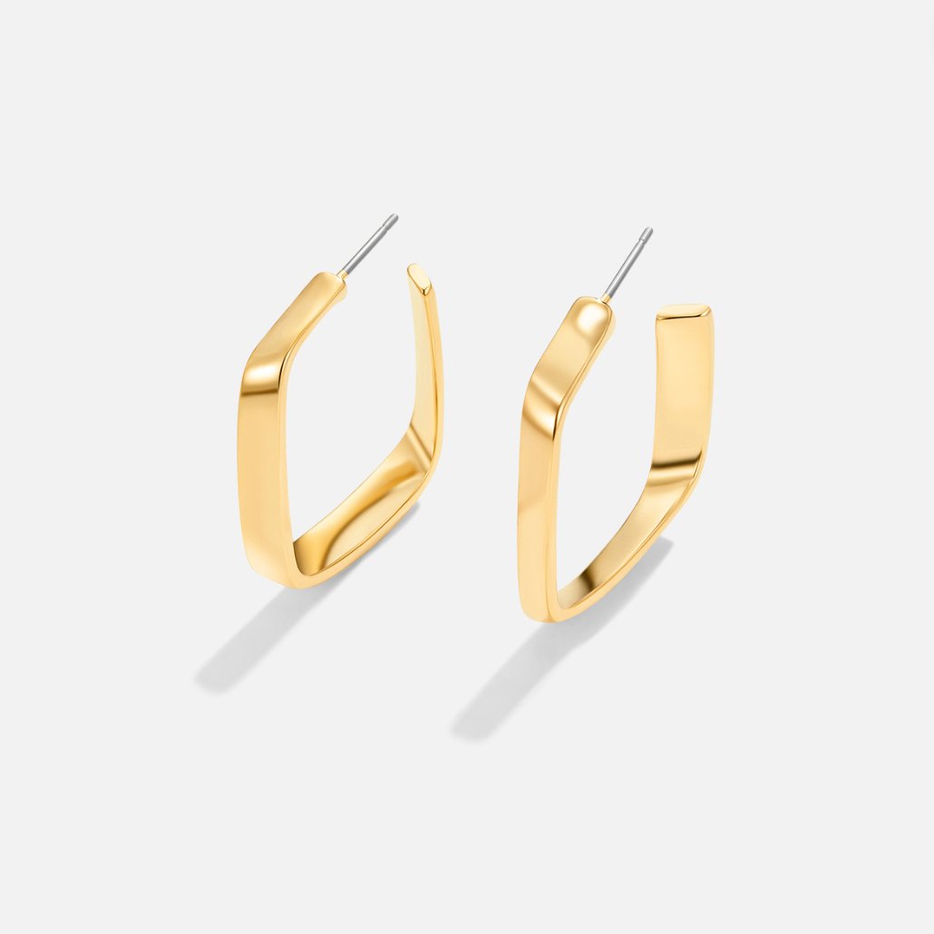 Pendientes Lola de aro geométrico