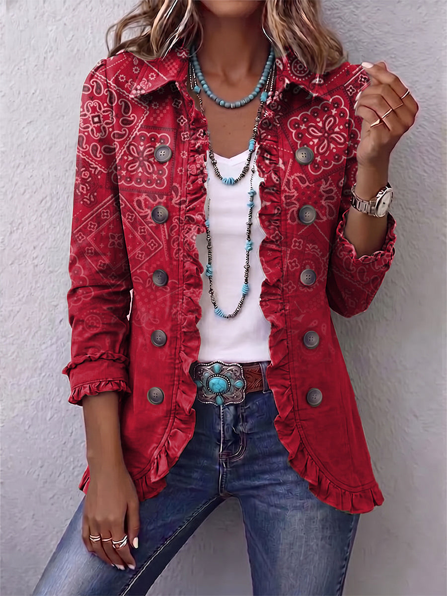 Chaqueta Gala en rojo, vista frontal