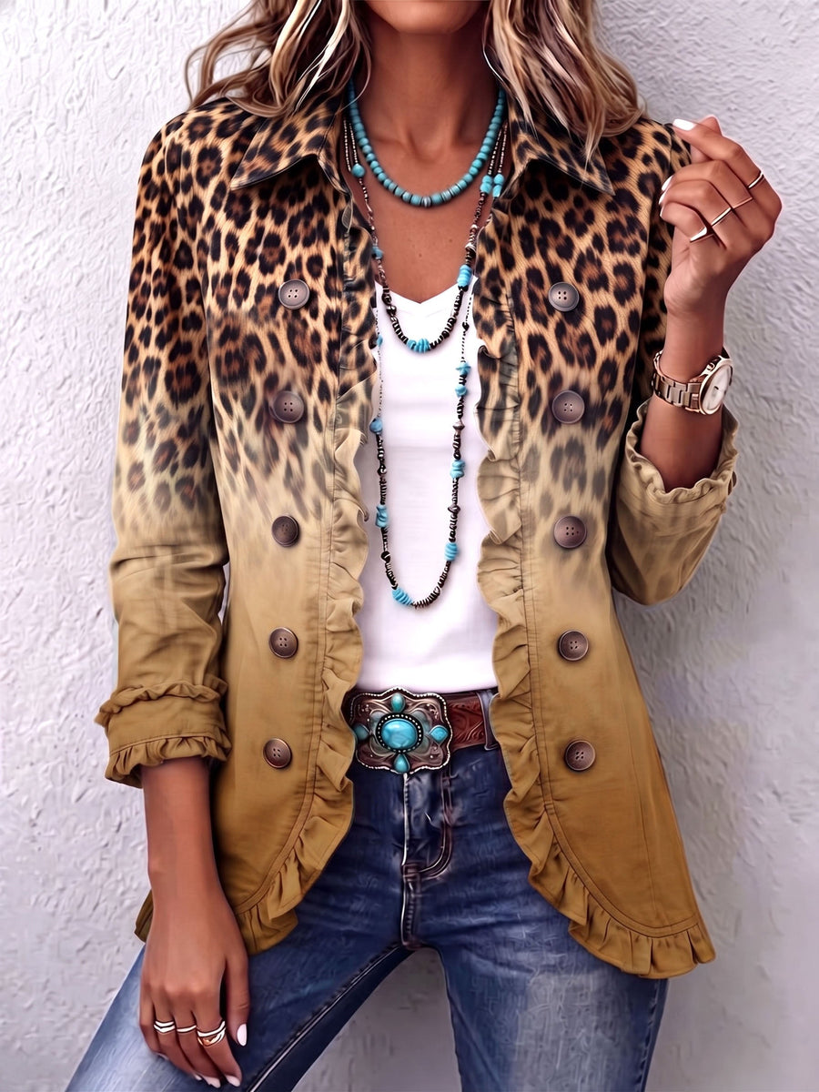 Blazer Paula en ocre, vista frontal