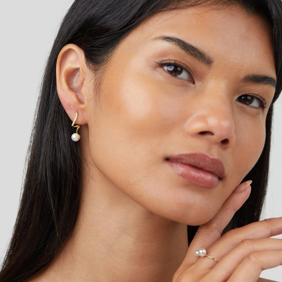 Pendientes Susana de perfil