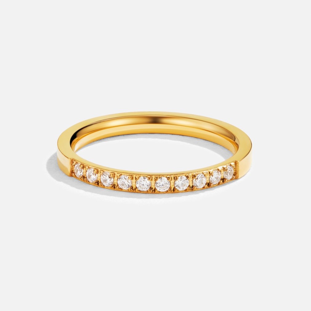 Anillo Ángela de cristal atemporal